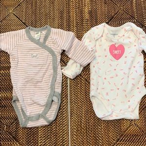 Petit lem long sleeve onesie set of 2